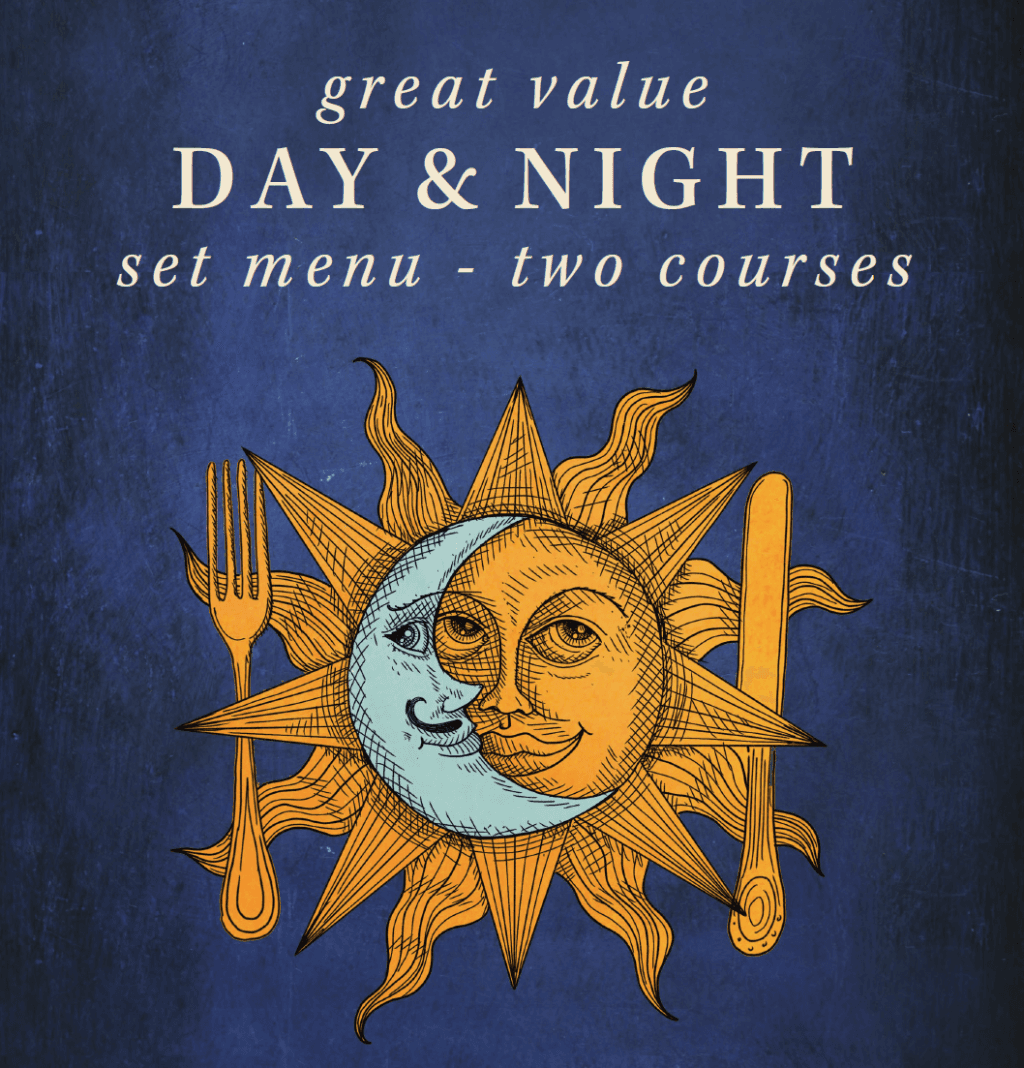 Cover Image for Great value day and night, our set menu is now available in the evenings