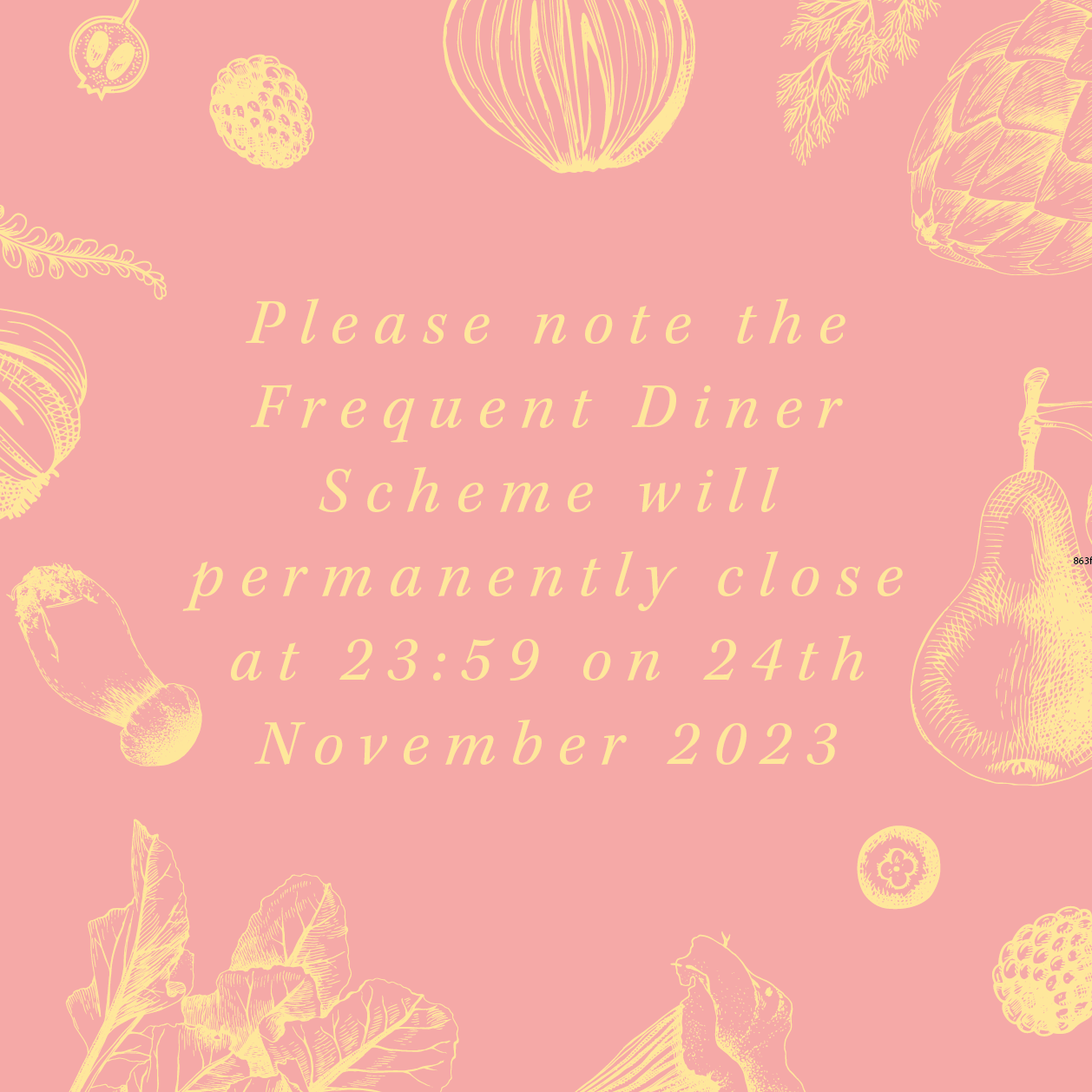 Frequent Diner Web Pop Up